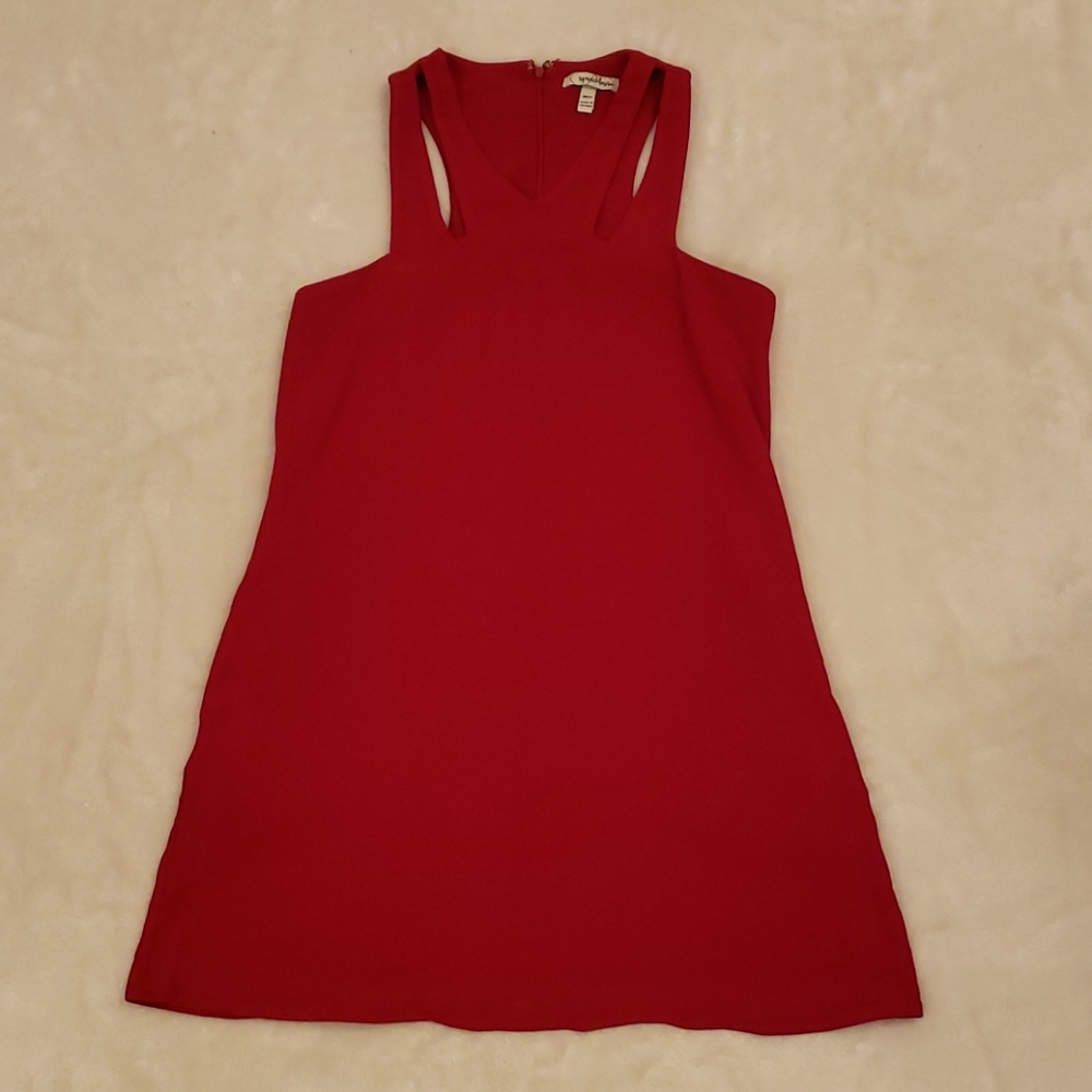 Red Dress with cut-outs